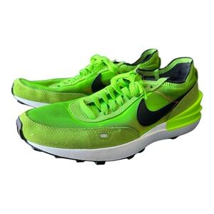 Nike Mens Waffle One DA7995-300 Green Running Shoes Sneakers Size 8.5 EU42 EUC